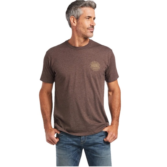 Ariat Men’s Brown Graphic Tee - Picture 2 of 6